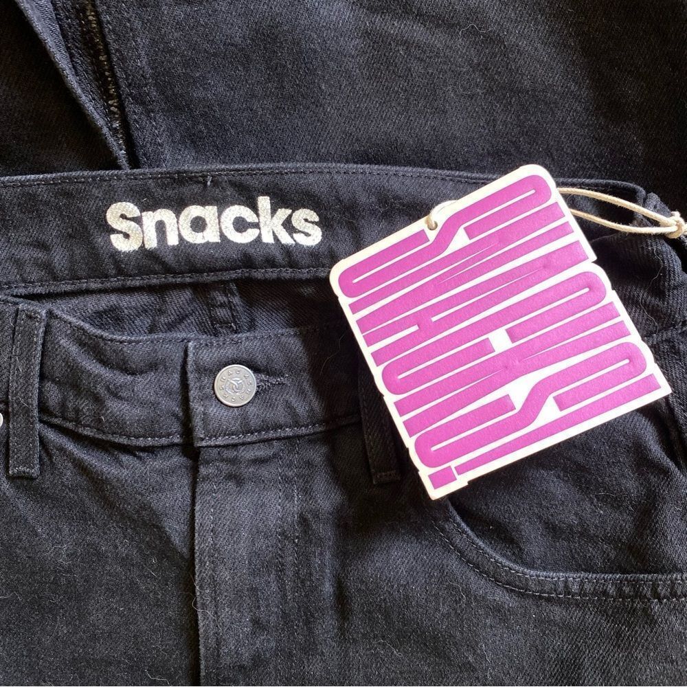 Mother SNACKS black denim maxi skirt Candy Stick from FRWD Sz 29 NWT $208 - Picture 6 of 13
